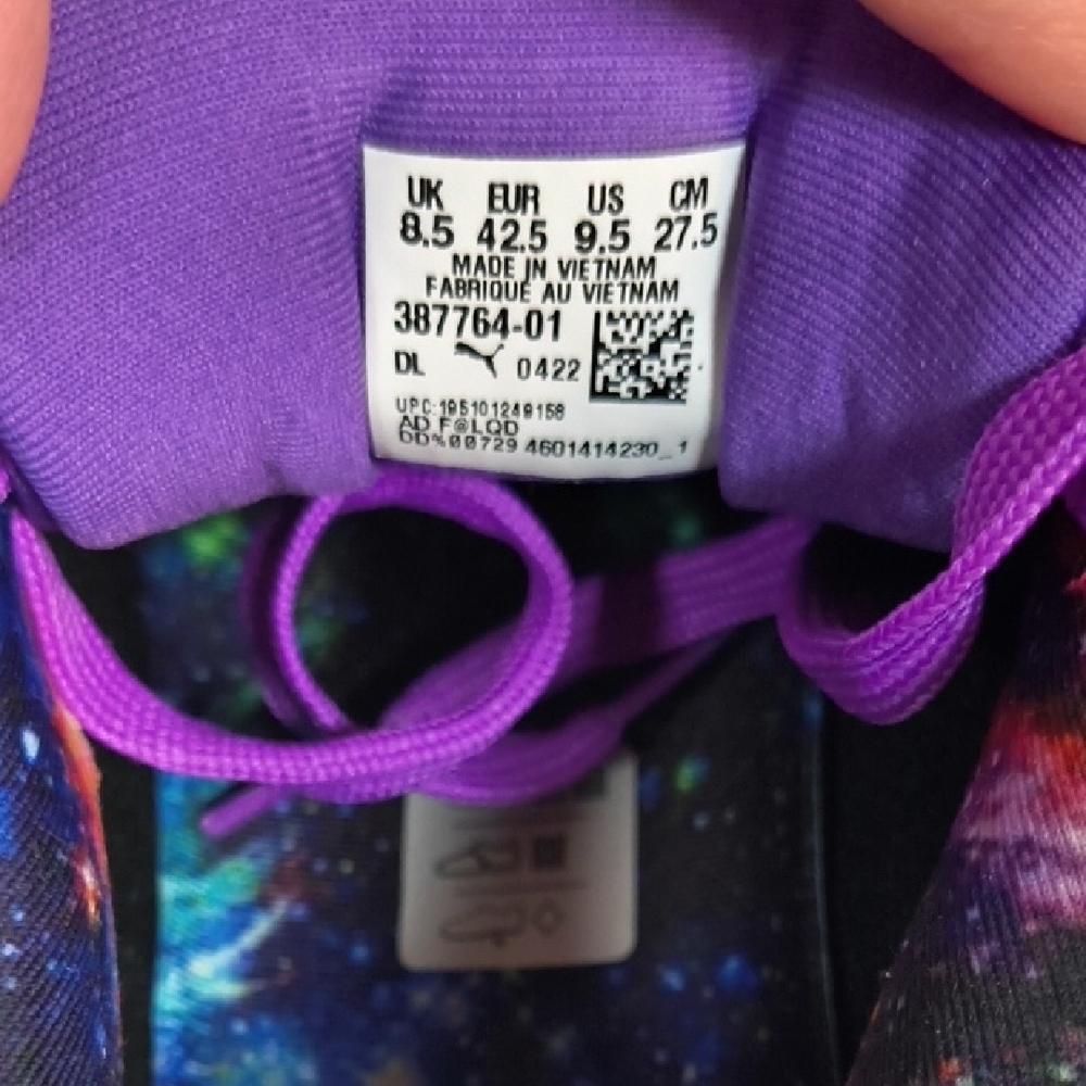 Puma Men's RS-X Galaxy Melo Purple/Green Sneakers , Size 9.5 , With Box - Picture 9 of 11